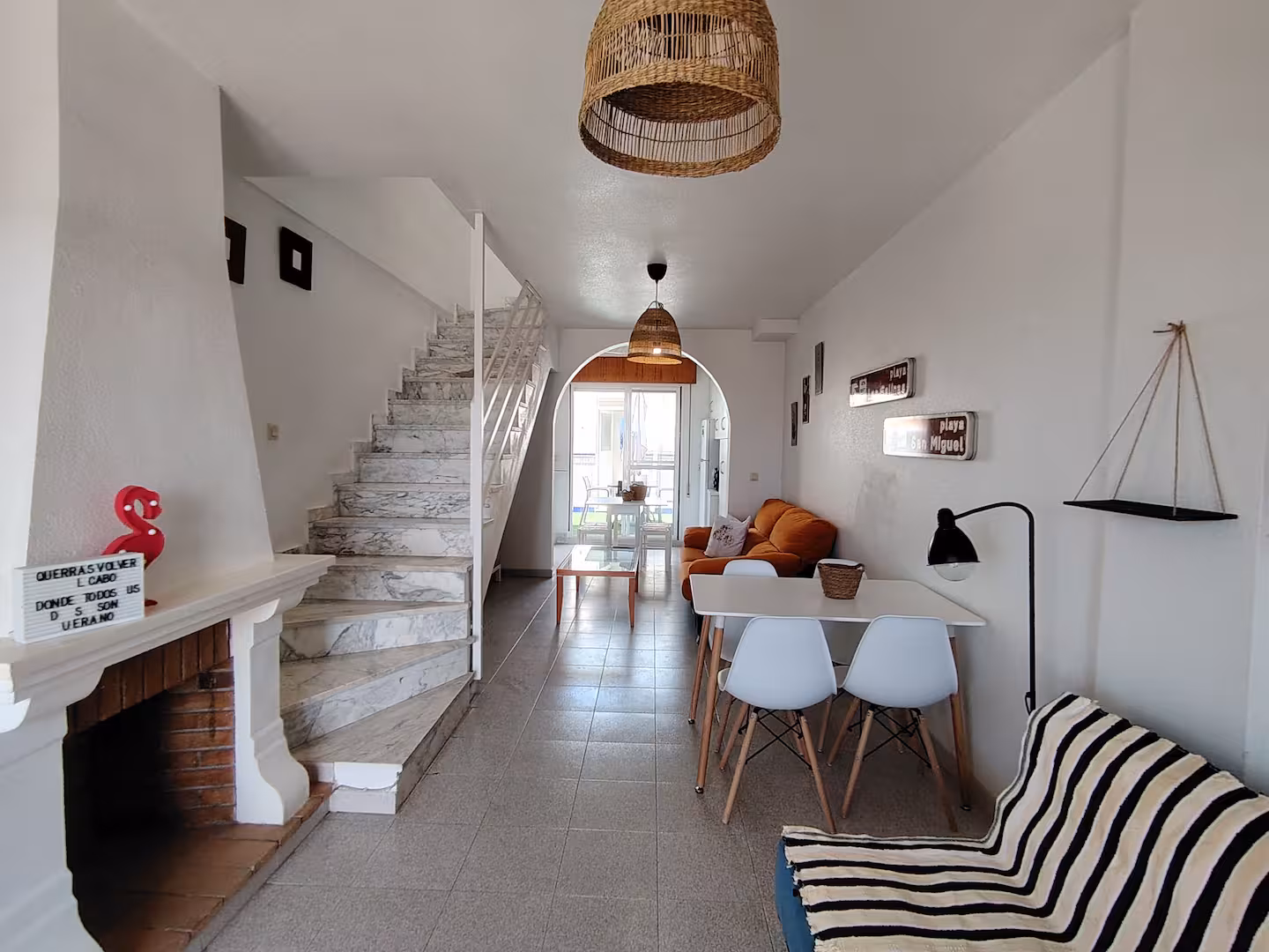 Modern interior with Mediterranean decor